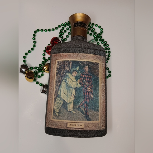 Vintage (1968) Jim Beam Mardi Gras Bottle - Picture 1 of 3